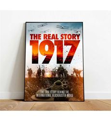 1917 poster, canvas wall art, rolled canvas print,