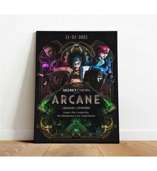 arcane poster, canvas wall art, rolled canvas print,