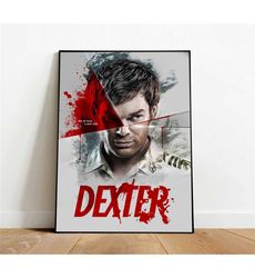 dexter poster, canvas wall art, rolled canvas print,