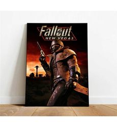 fallout poster, canvas wall art, rolled canvas print,