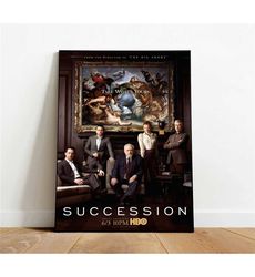 succession poster, canvas wall art, rolled canvas print,