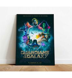 guardians of the galaxy poster, canvas wall art,