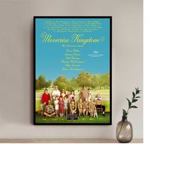 moonrise kingdom movie poster - high quality canvas art print - room decoration - art poster for gift