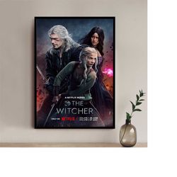 2023 the witcher season 3 movie poster - high quality canvas art print - room decoration - art poster for gift