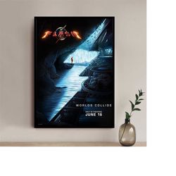 the flash 2023 movie poster - high quality canvas art print - room decoration - art poster for gift