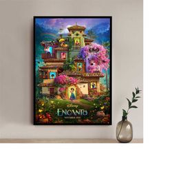 encanto movie poster - high quality canvas art print - room decoration - art poster for gift