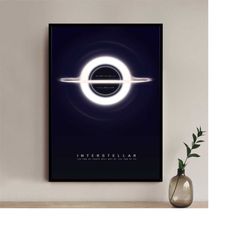 classics interstellar movie poster - high quality canvas art print - room decoration - art poster for gift