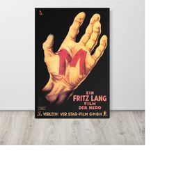 m (1931) vintage movie poster
