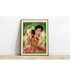 om shanti om movie poster, desi wall art,