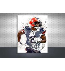 amari cooper poster print, gallery canvas wrap, cleveland