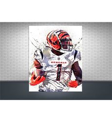 ja'marr chase poster print, gallery canvas wrap, cincinnati