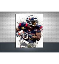 andre johnson poster, houston texans, gallery canvas wrap,