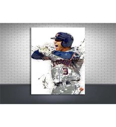 jeremy pena poster, houston astros, gallery canvas wrap,