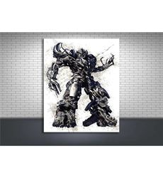 megatron poster print, gallery canvas wrap, transformers, wall