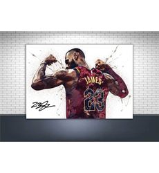 lebron james poster, cleveland cavaliers, gallery canvas wrap,