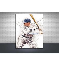 babe ruth poster, gallery canvas wrap, new york