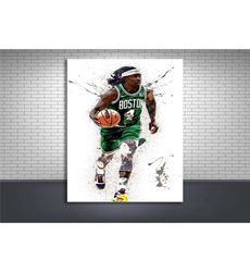 jrue holiday poster, boston celtics, gallery canvas wrap,