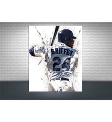 ken griffey jr. poster print, gallery canvas wrap,