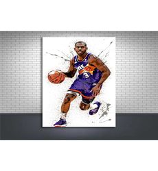 chris paul poster, phoenix suns, gallery canvas wrap,