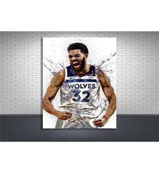 karl anthony towns poster print, gallery canvas wrap,