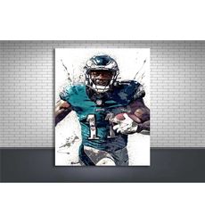 a. j. brown poster print, gallery canvas wrap,