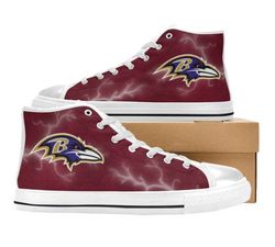 baltimore ravens nfl football  custom canvas high top shoes