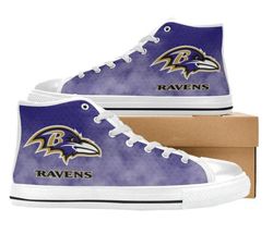 baltimore ravens nfl football  custom canvas high top shoes