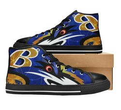 baltimore ravens nfl football  custom canvas high top shoes