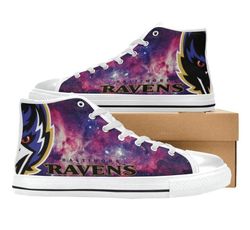 baltimore ravens nfl football  custom canvas high top shoes