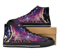 baltimore ravens nfl football custom canvas high top shoes