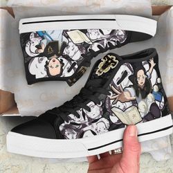 black bull charmy pappitson high top shoes custom black clover anime for fans