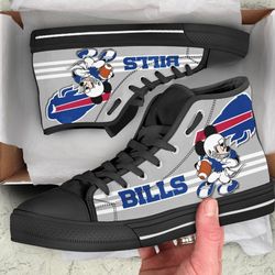 buffalo biiis high top shoes custom mickey for fans