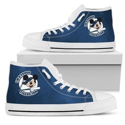 detrolt tlgers fan mickey mouse mlb  custom canvas high top shoes