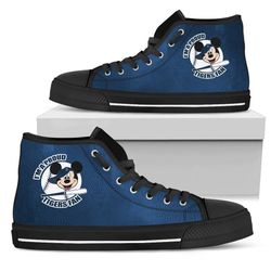 detrolt tlgers fan mickey mouse mlb custom canvas high top shoes