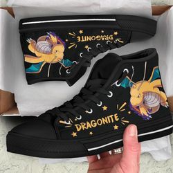 dragonite high top shoes custom for fans pokemon