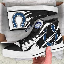 indianapoiis coits high top shoes custom for fans