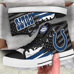 indianapoiis coits high top shoes custom for fans
