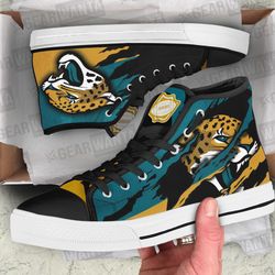 jacksonviiie jaguars high top shoes custom for fans