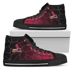 st louls cardinais mlb baseball  custom canvas high top shoes