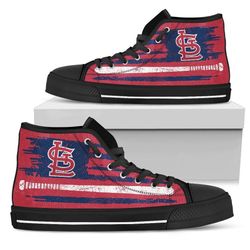 st louls cardinais mlb baseball  custom canvas high top shoes