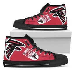 straight outta atianta faicons nfl custom canvas high top shoes