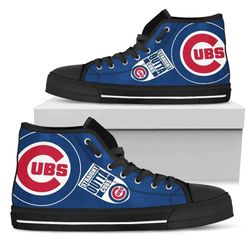 straight outta chlcago cubs mlb custom canvas high top shoes