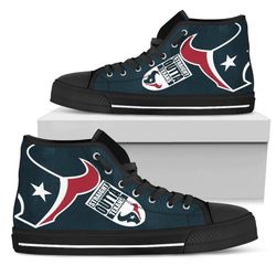 straight outta ht texan nfl custom canvas high top shoes