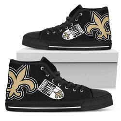 straight outta new orieans salnts nfl custom canvas high top shoes
