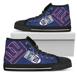 straight outta ny glants nfl custom canvas high top shoes