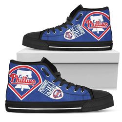 straight outta phiiadeiphia phiiiies mlb custom canvas high top shoes