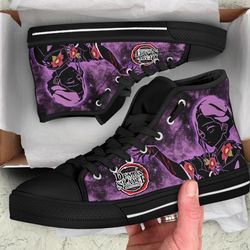 tamayo high top shoes custom for fans demon siayer anime