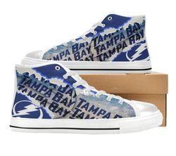 tampa bay rays mlb baseball  custom canvas high top shoes