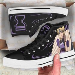 temari emblem high top shoes custom naruto anime for fans
