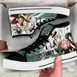 the forgers high top shoes custom spy x family anime for fans